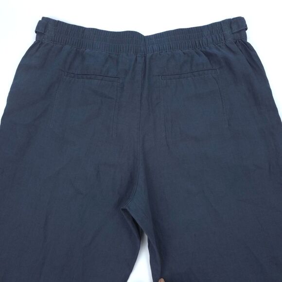 NEW Athleta Voyager Linen Utility Pants Ankle Crop Minimal Beachy Boho Lagenlook - Picture 7 of 9